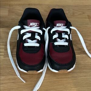 Nike Kids' Black and Burgundy Sneakers